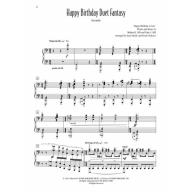 Happy Birthday Duet Fantasy (1 Piano, 4 Hands)