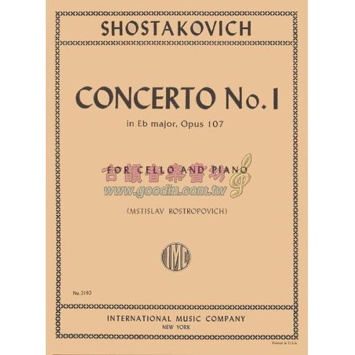 Shostakovich Concerto No. 1, Op. 107 for Cello and Piano