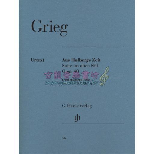 Grieg From Holberg's Time, Suite in the Old Style Op.40 for Piano Solo