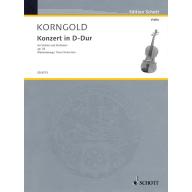 Korngold Concerto in D Major Op. 35 for Violin and Orchestra (Piano Reduction)