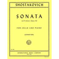 Shostakovich Sonata in D Minor, Op. 40 for Cello a...