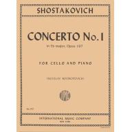 Shostakovich Concerto No. 1, Op. 107 for Cello and Piano