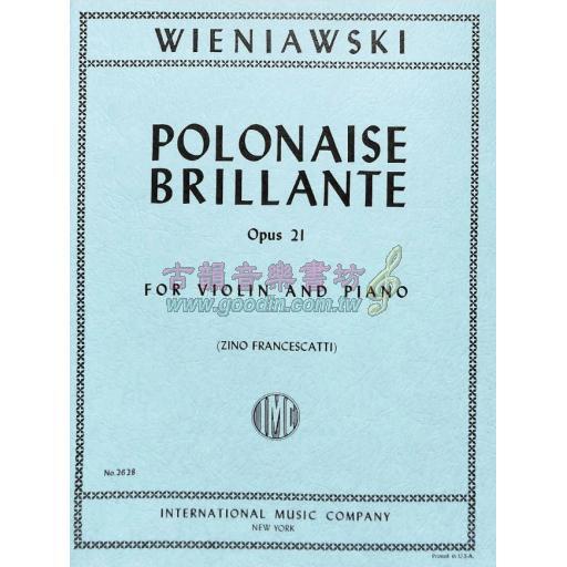 *Wieniawski Polonaise Brillante in A Major Op. 21 for Violin and Piano