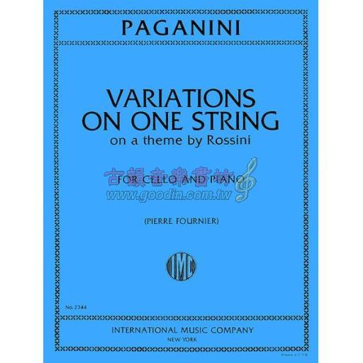 *Paganini Variations on One String for Cello and Piano