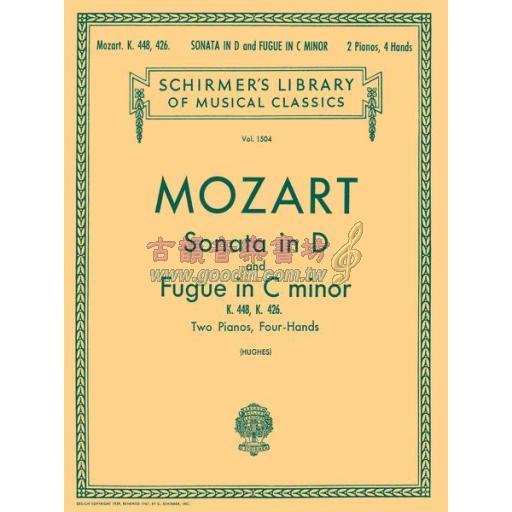 Mozart Sonata in D (K.448) and Fugue in C Minor (K.426) for 2 Pianos, 4 Hands