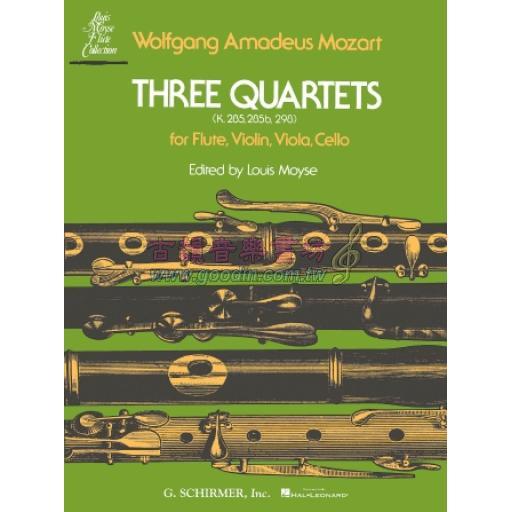 Mozart Three Quartets (K.285, K.285b and K.298)