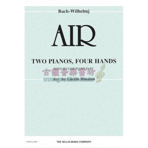 Air (on a G String) for 2 Pianos, 4 Hands