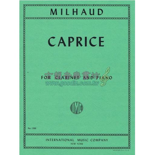 Milhaud Caprice for Clarinet and Piano