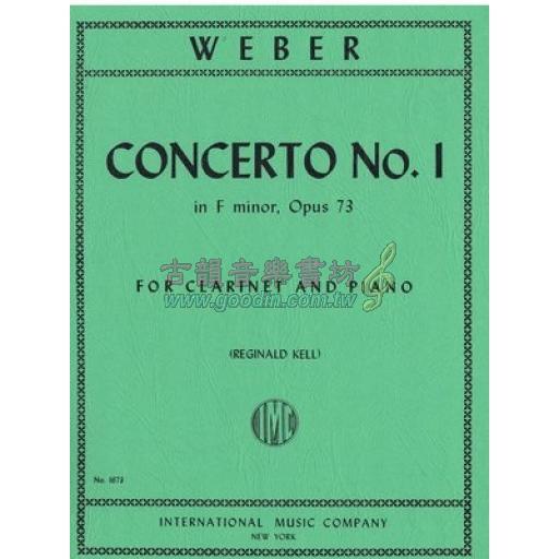 *Weber Concerto No. 1 in F Minor Op. 73 for Clarinet and Piano