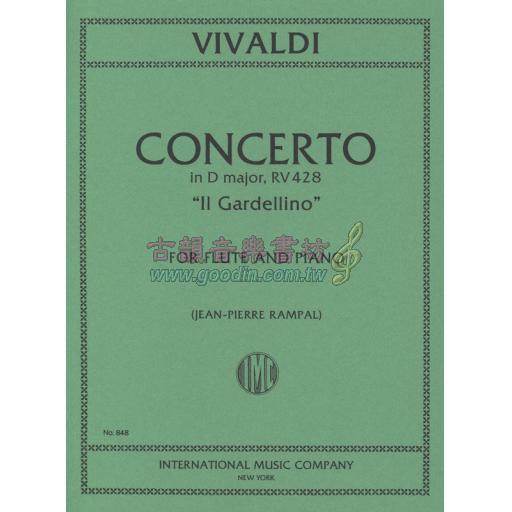 *Vivaldi Concerto in D Major, RV 428 "Il Gardellino" for Flute and Piano