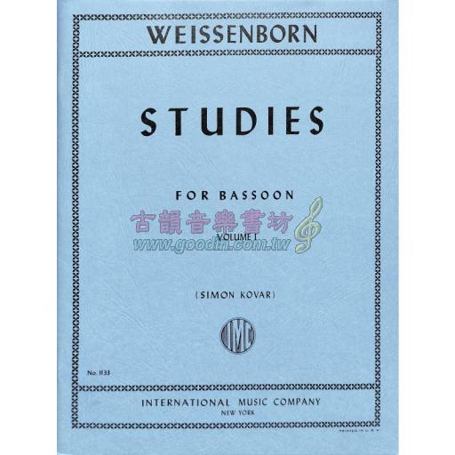 *Weissenborn Studies Book I for Bassoon Solo