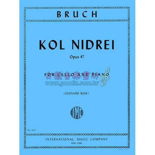 *Bruch Kol Nidrei Op. 47 for Cello and Piano