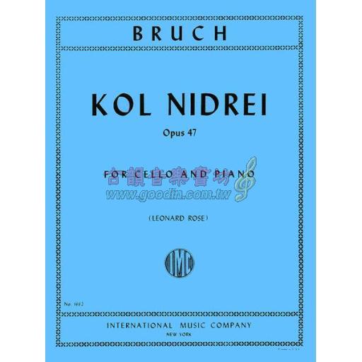 *Bruch Kol Nidrei Op. 47 for Cello and Piano <售缺>