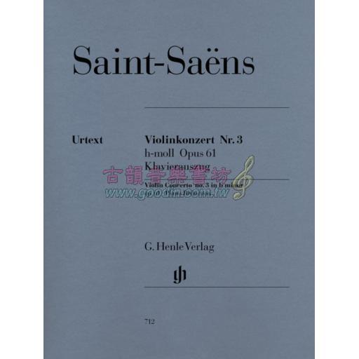 Saint-Saëns Concerto No. 3 in b Minor Op. 61 for Violin and Piano