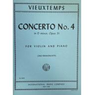 Vieuxtemps Concerto No. 4 in D Minor Op. 31 for Violin and Piano