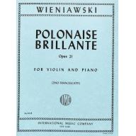 Wieniawski Polonaise Brillante in A Major Op. 21 for Violin and Piano