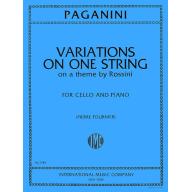 Paganini Variations on One String for Cello and Pi...