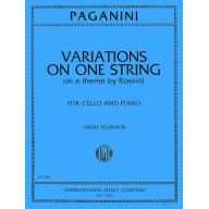 *Paganini Variations on One String for Cello and P...