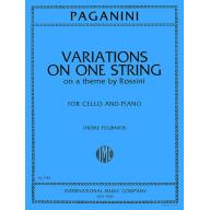 Paganini Variations on One String for Cello and Piano