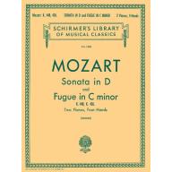Mozart Sonata in D (K.448) and Fugue in C Minor (K.426) for 2 Pianos, 4 Hands