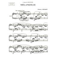 Poulenc Mélancolie for Piano Solo