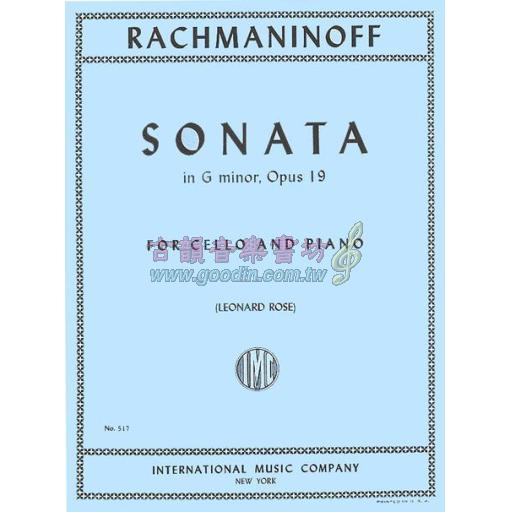 *Rachmaninoff Sonata in G Minor Op. 19 for Cello and Piano