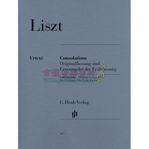 Liszt Consolations (including first edition of the early version)