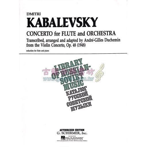 Kabalevsky Concerto Op. 48 for Flute and Orchestra