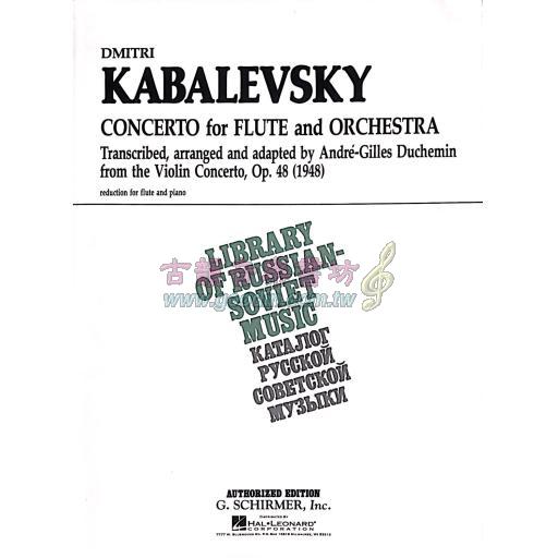 Kabalevsky Concerto Op. 48 for Flute and Orchestra <售缺>