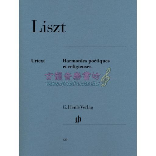Liszt Harmonies poétiques et religieuses for Piano Solo