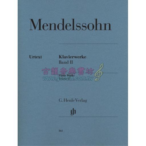 Mendelssohn Piano Works, Volume II