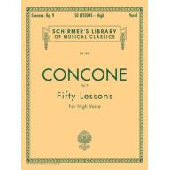 Concone 50 Lessons Op. 9 for High Voice