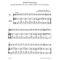 Mozart Twelve Variations on the French Song 