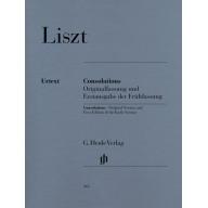 Liszt Consolations (including first edition of the early version)