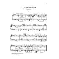 Liszt Consolations (including first edition of the early version)