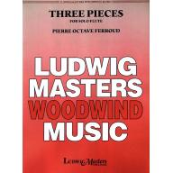 Ferroud, Three Pieces for Flute Solo