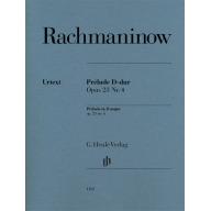 Rachmaninow Prélude in D Major Op. 23 No. 4 for Piano Solo