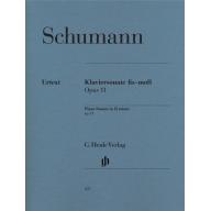 Schumann Sonata in f sharp Minor Op. 11 for Piano ...