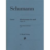 Schumann Sonata in f sharp Minor Op. 11 for Piano Solo