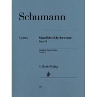 Schumann Complete Piano Works, Volume I