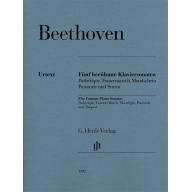 Beethoven Five Famous Piano Sonatas