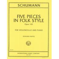 *Schumann Five Pieces In Folk Style Op. 102 for Ce...
