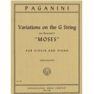 *Paganini Variations On The G String for Violin an...