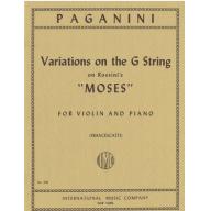 *Paganini Variations On The G String for Violin and Piano