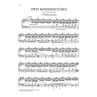 Liszt Two Concert Etudes for Piano Solo