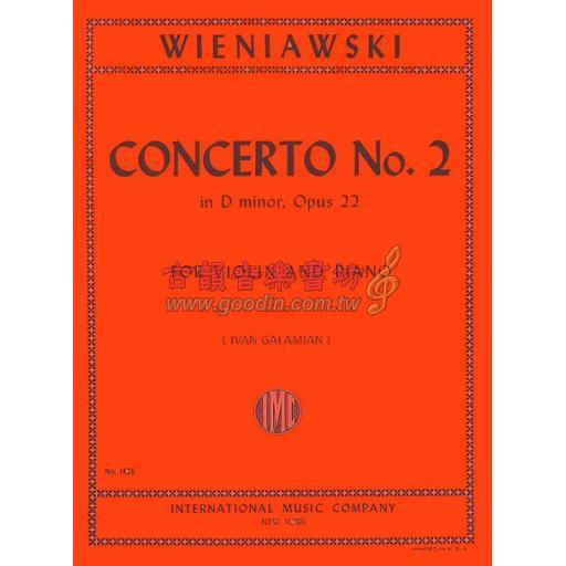 *Wieniawski Concerto No.2 in D minor Op.22 for Violin and Piano
