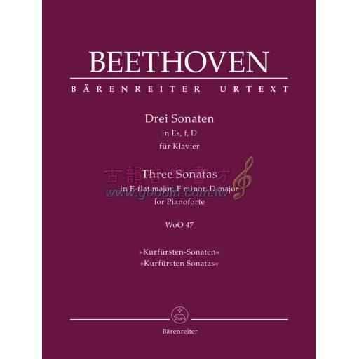 Beethoven Three Sonatas WoO 47 for Piano