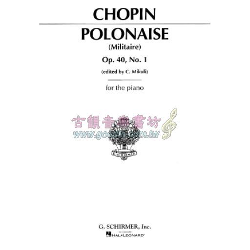 Chopin Polonaise Op. 40, No. 1 in A Major for Piano Solo