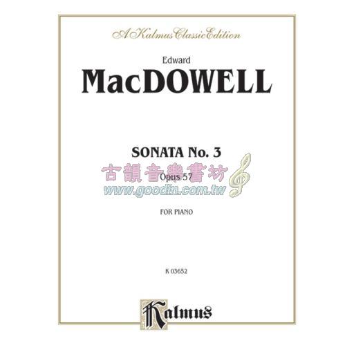 MacDowell Sonata No. 3 Op. 57 for Piano