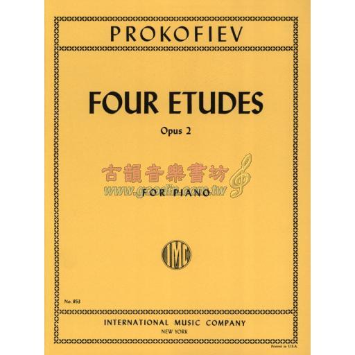 Prokofiev Four Etudes Op. 2 for Piano